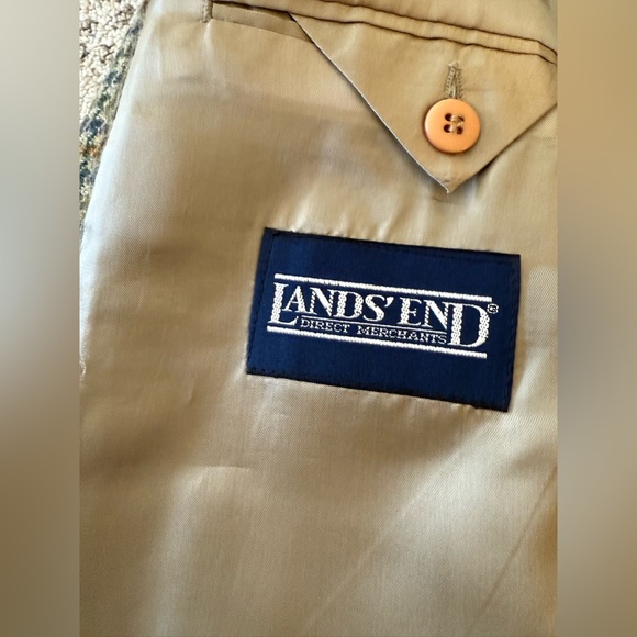 Lands End 100% Pure Wool Plaid Blazer - Picture 6 of 13